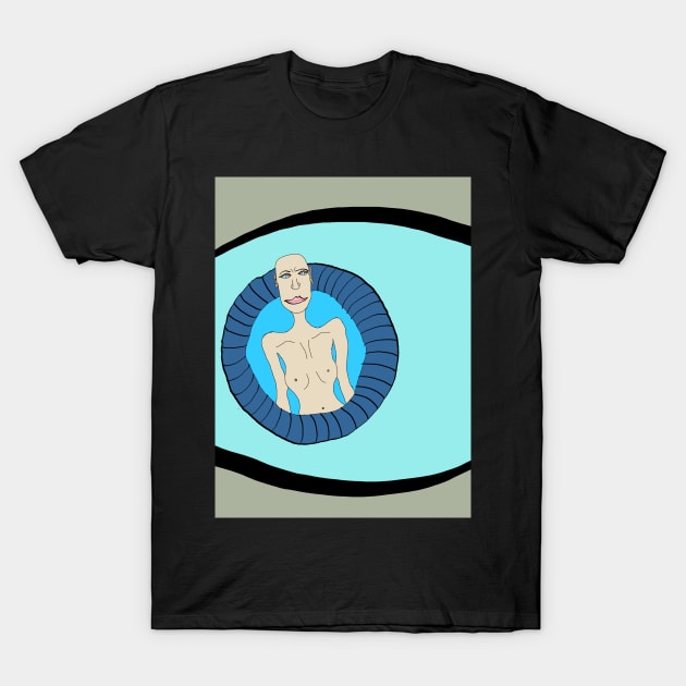 Nude Woman in Eye T-Shirt by ArtsyPieces